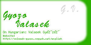 gyozo valasek business card